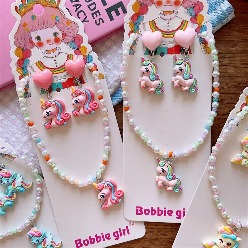Cute Unicorn Necklace Set for Girls Summer - Image 9