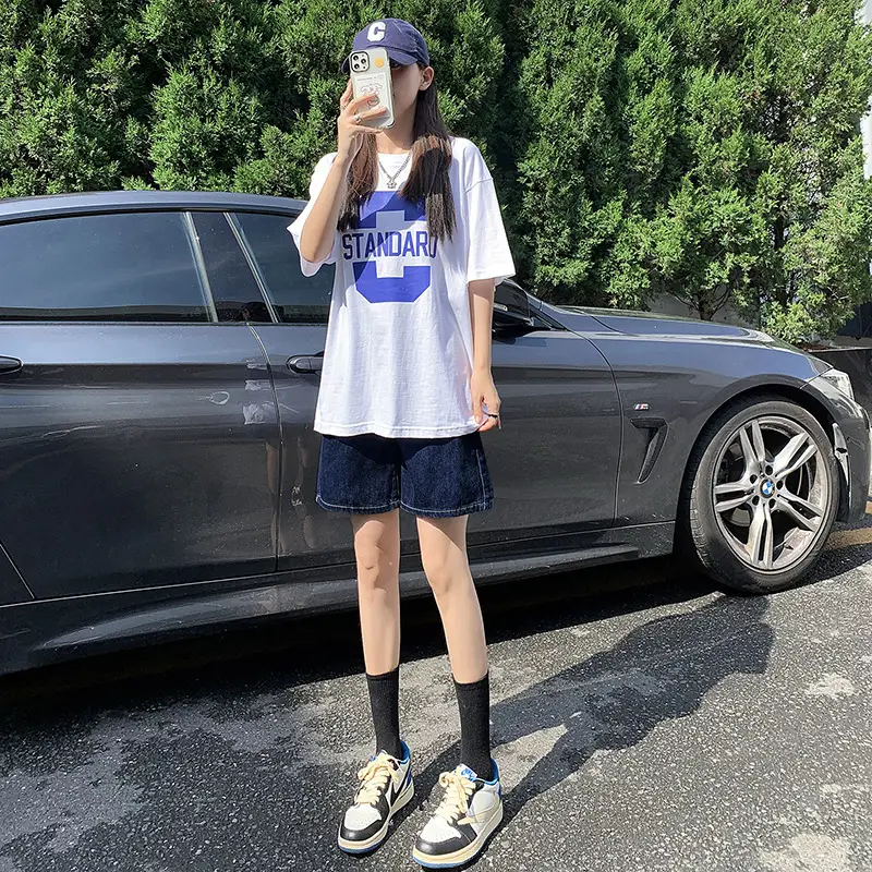 Jiajun Xintang Denim Shorts Dark Blue 5M