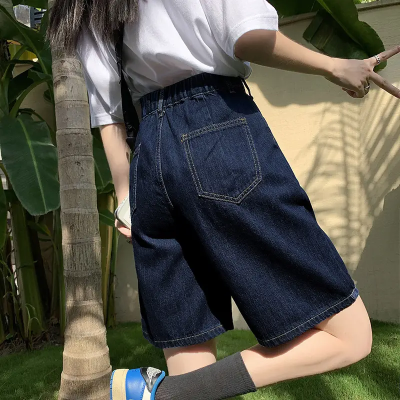 Jiajun Xintang Denim Shorts Dark Blue 5M