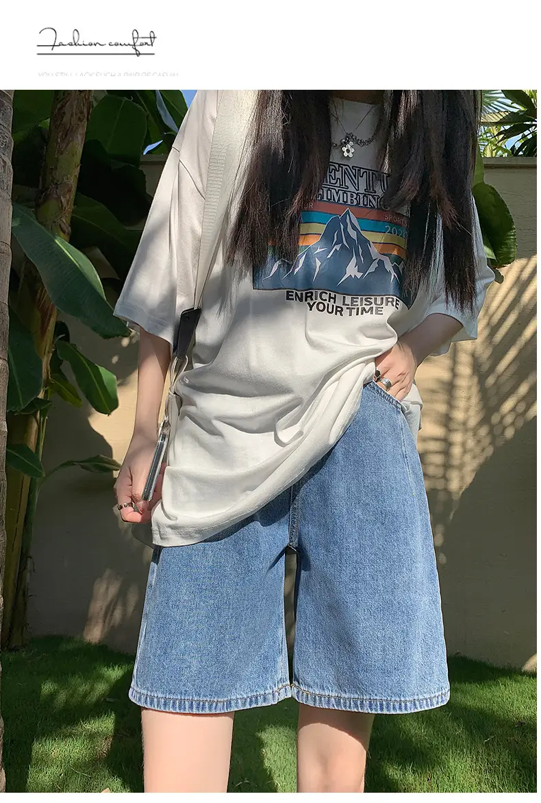 Jiajun Xintang Denim Shorts Dark Blue 5M — feature 17