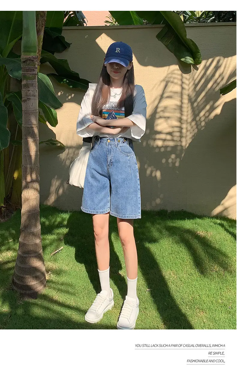 Jiajun Xintang Denim Shorts Dark Blue 5M — feature 18
