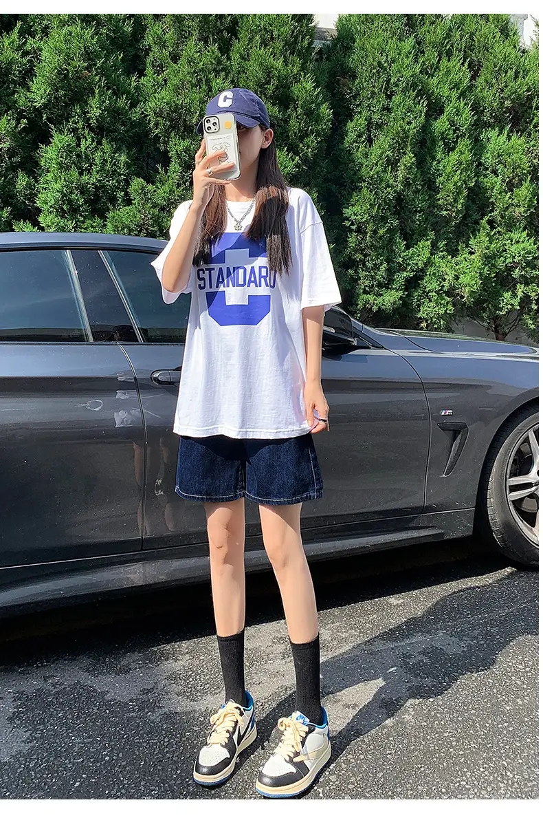 Jiajun Xintang Denim Shorts Dark Blue 5M — feature 23