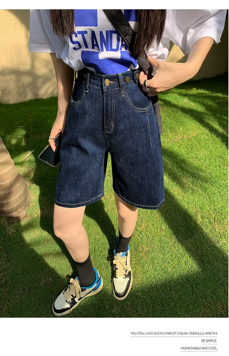 Jiajun Xintang Denim Shorts Dark Blue 5M — feature 26