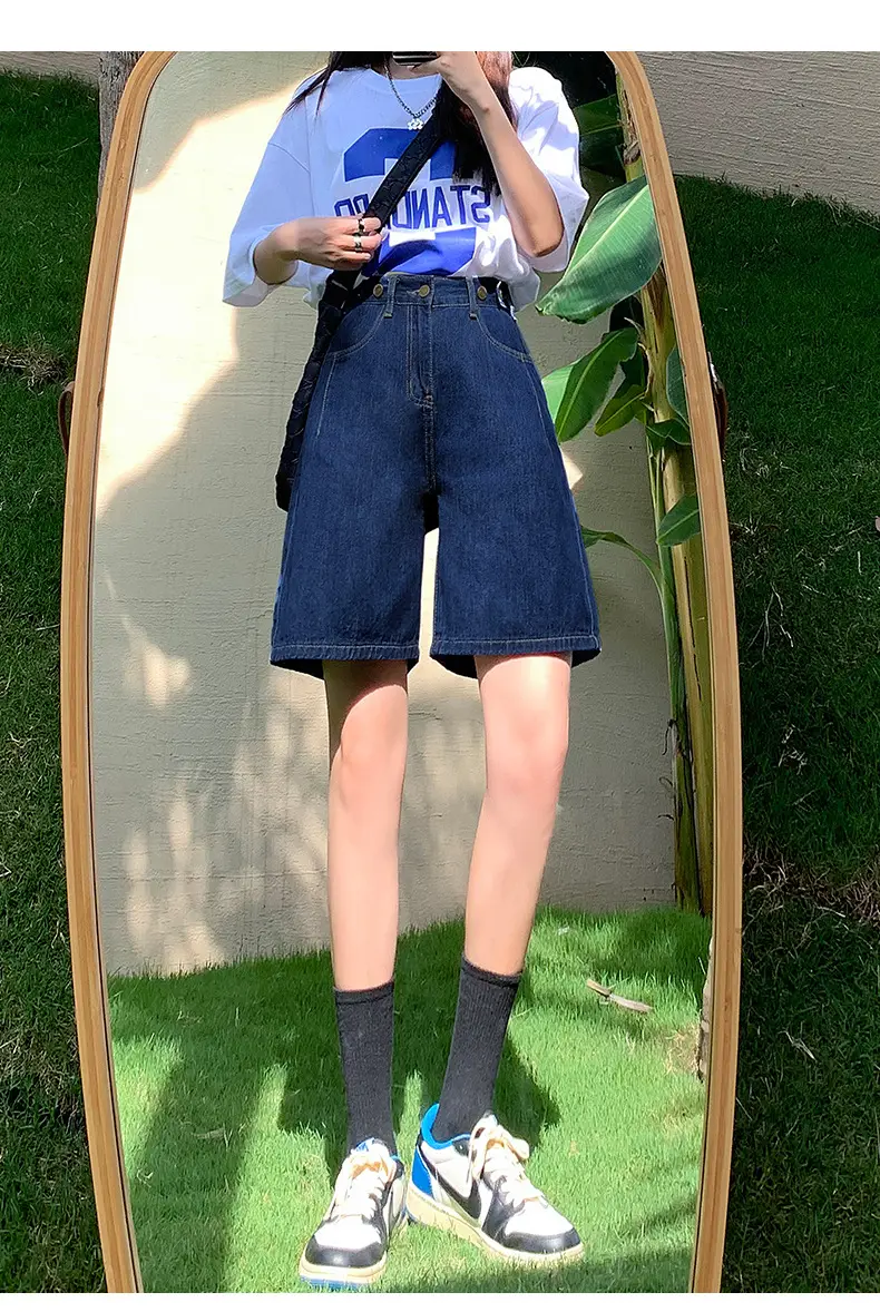 Jiajun Xintang Denim Shorts Dark Blue 5M — feature 29