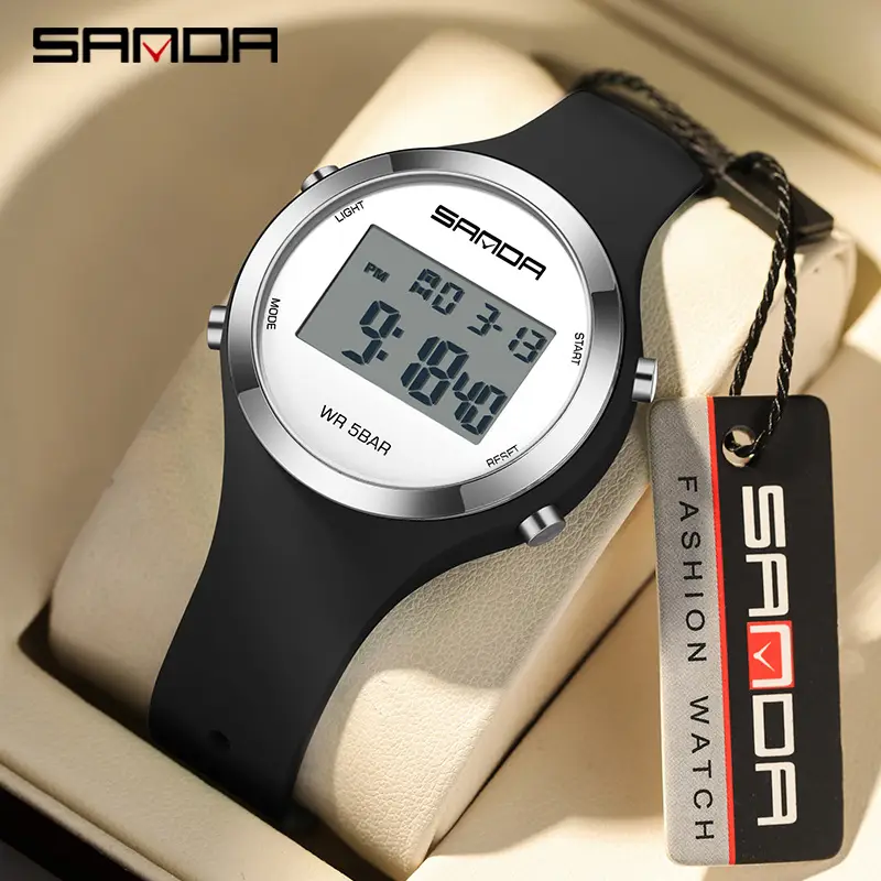 Sanda Pink Digital Alarm Watch for Teenagers - Image 11