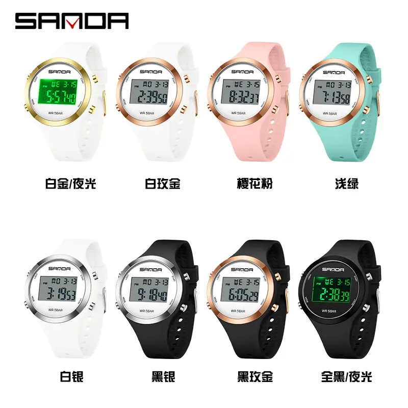 Sanda Pink Digital Alarm Watch for Teenagers - Image 12