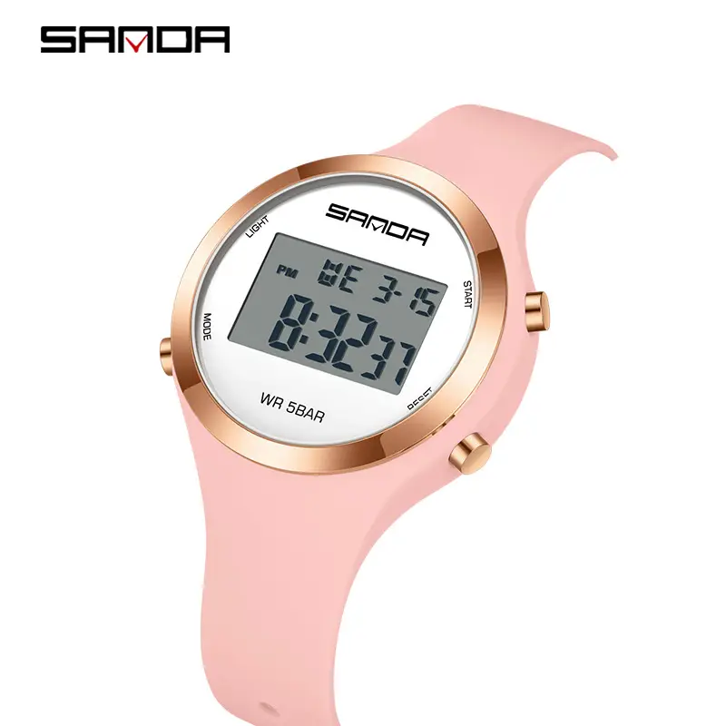 Sanda Pink Digital Alarm Watch for Teenagers - Image 13