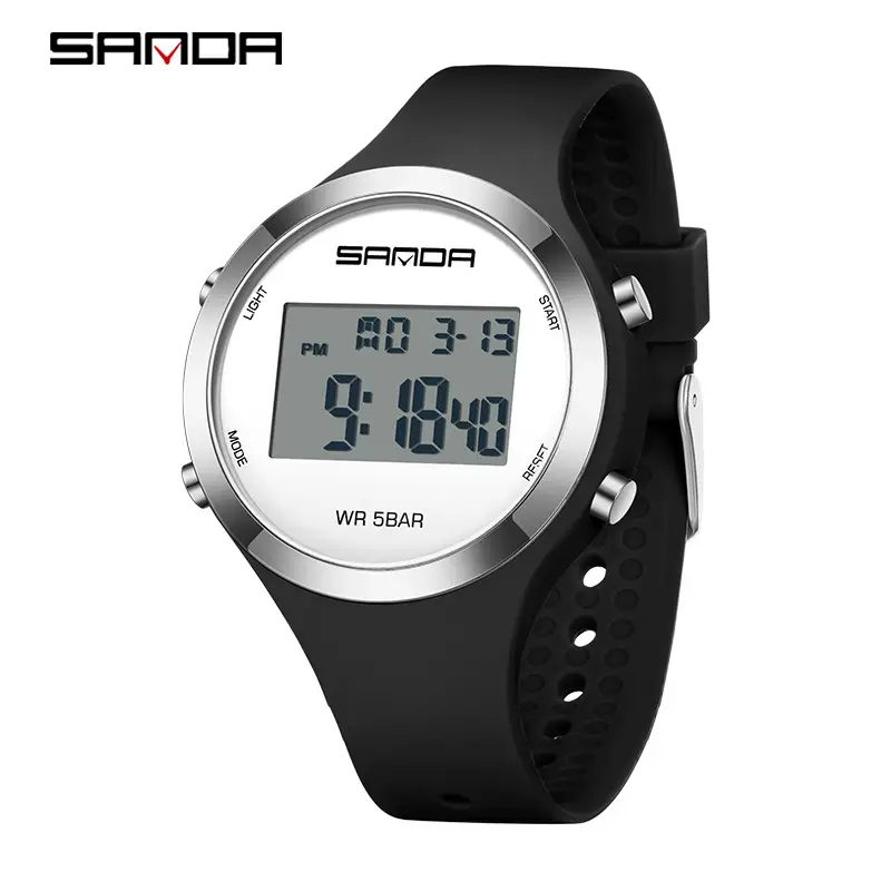 Sanda Pink Digital Alarm Watch for Teenagers - Image 2