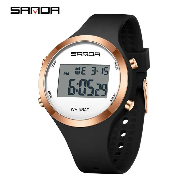 Sanda Pink Digital Alarm Watch for Teenagers - Image 3