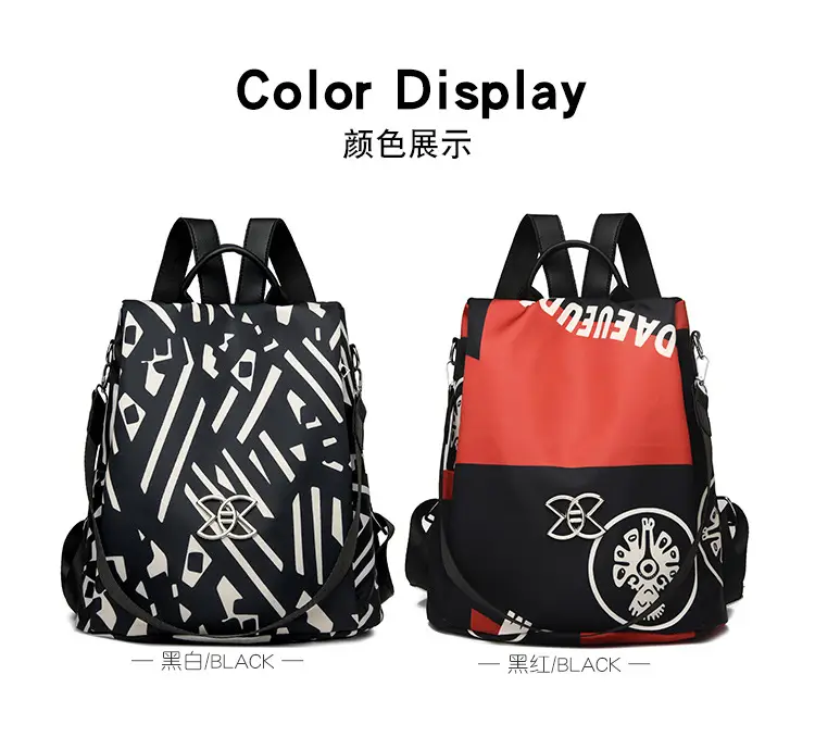 Women's Anti-Theft Oxford Backpack 2026 Starry Sky Design — feature 19