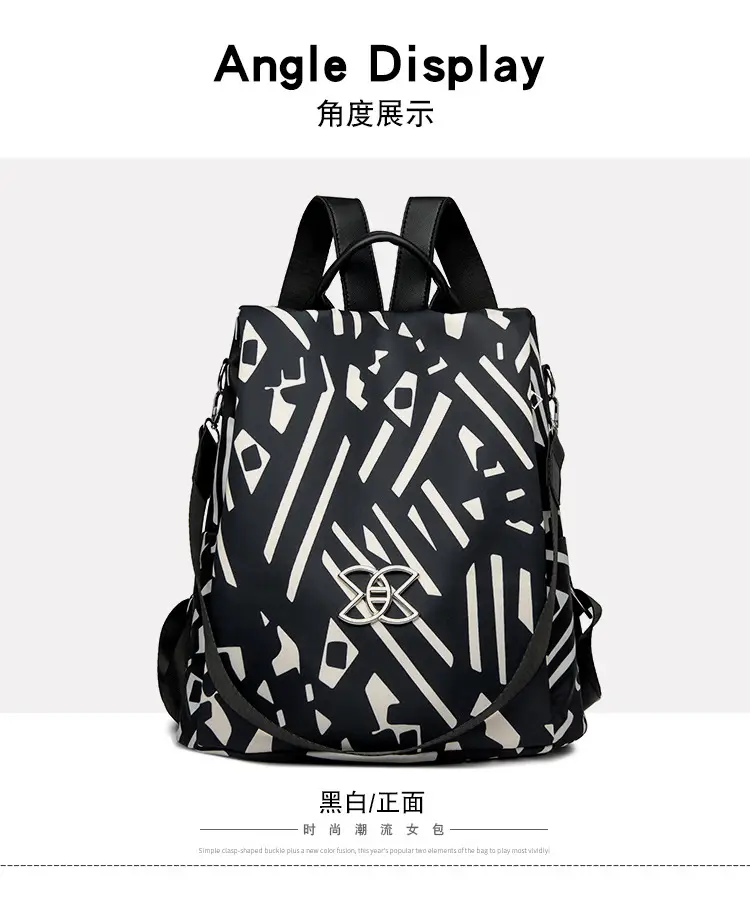 Women's Anti-Theft Oxford Backpack 2026 Starry Sky Design — feature 20