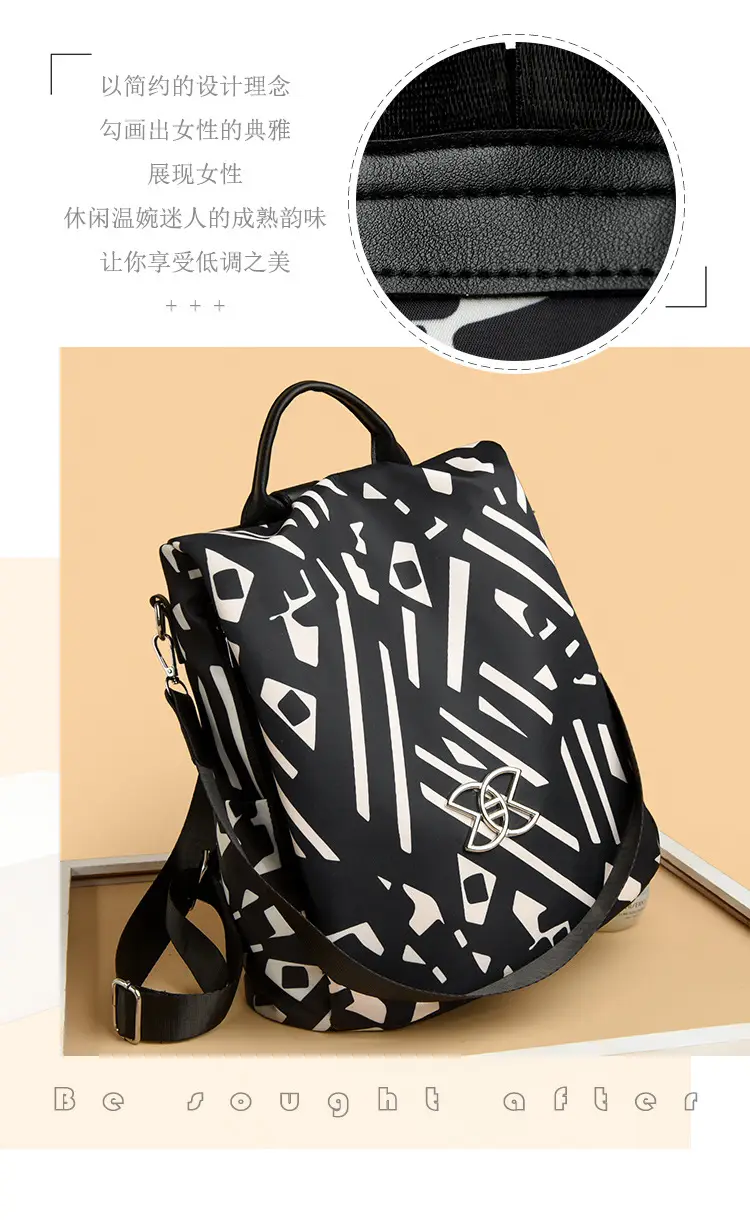 Women's Anti-Theft Oxford Backpack 2026 Starry Sky Design — feature 6