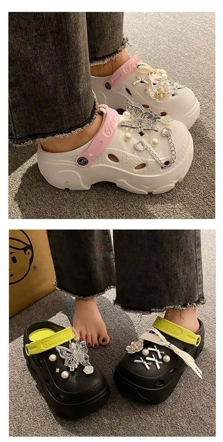 Women's Beige Pearl Slippers with Strap — feature 15