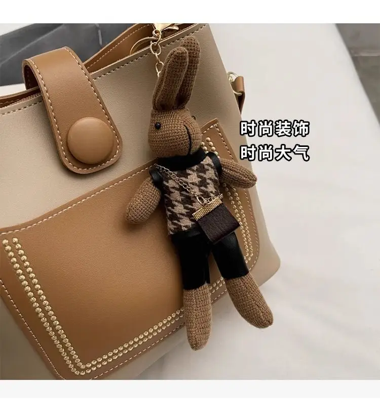 Women's Brown Leather Shoulder Bag with Crossbody Strap — feature 9