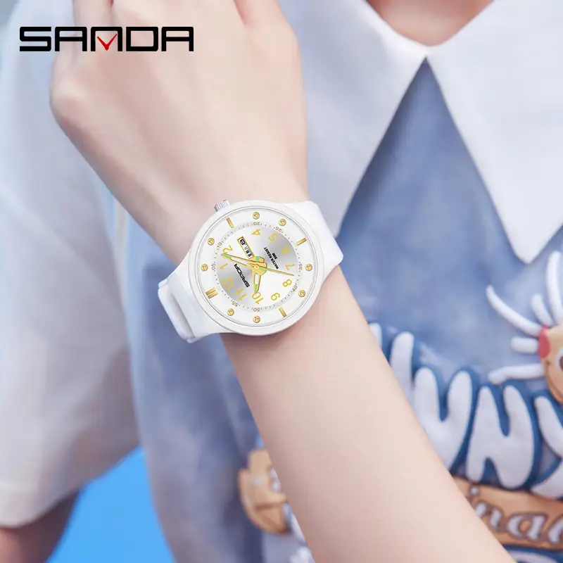 Sanda Men's Blue Dial Waterproof Quartz Watch - Image 8