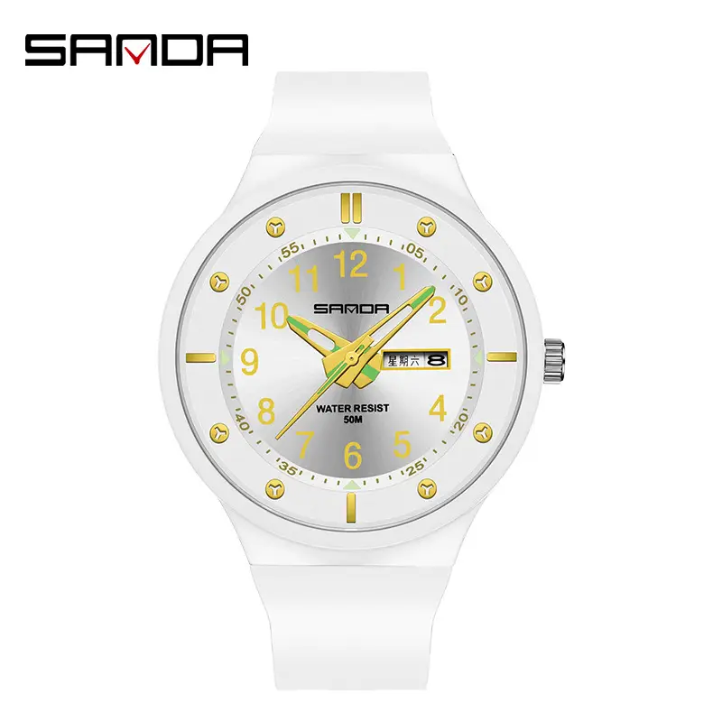 Sanda Men's Blue Dial Waterproof Quartz Watch - Image 5