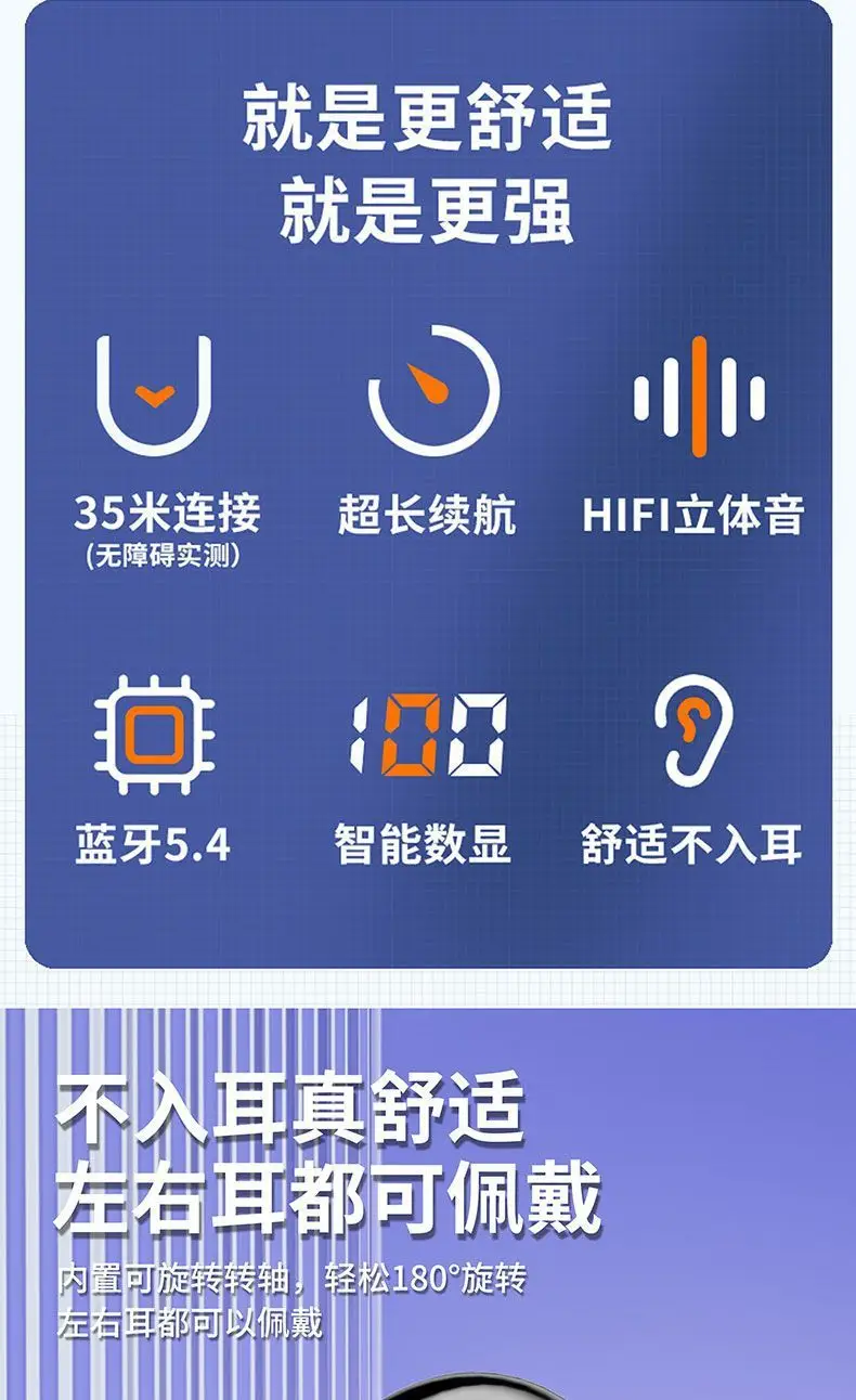Bluetooth Headset with Digital Display & 10m Reach — feature 2