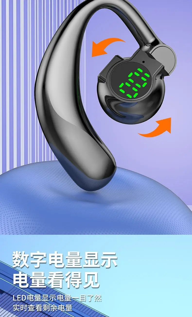 Bluetooth Headset with Digital Display & 10m Reach — feature 3