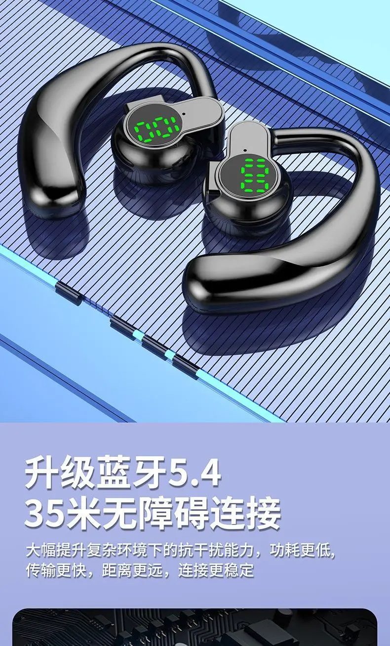 Bluetooth Headset with Digital Display & 10m Reach — feature 4
