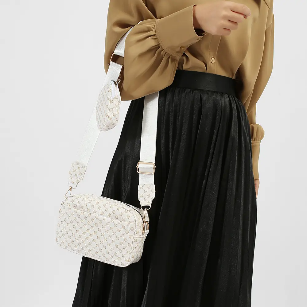 Women Vintage Printed Mini Purse Set Crossbody Bag - Image 6