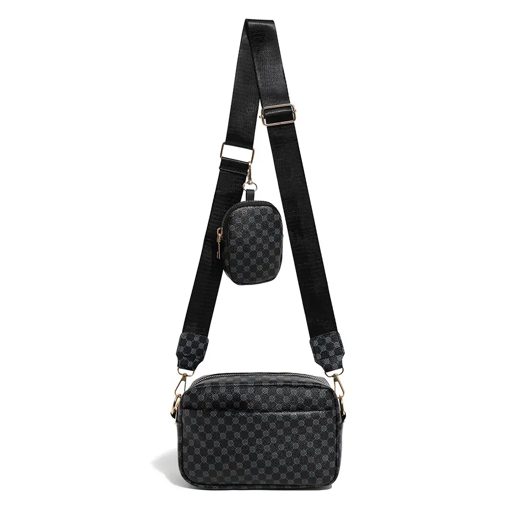 Women Vintage Printed Mini Purse Set Crossbody Bag - Image 9