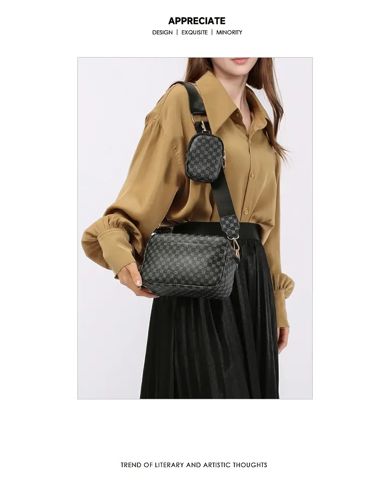 Women Vintage Printed Mini Purse Set Crossbody Bag — feature 11