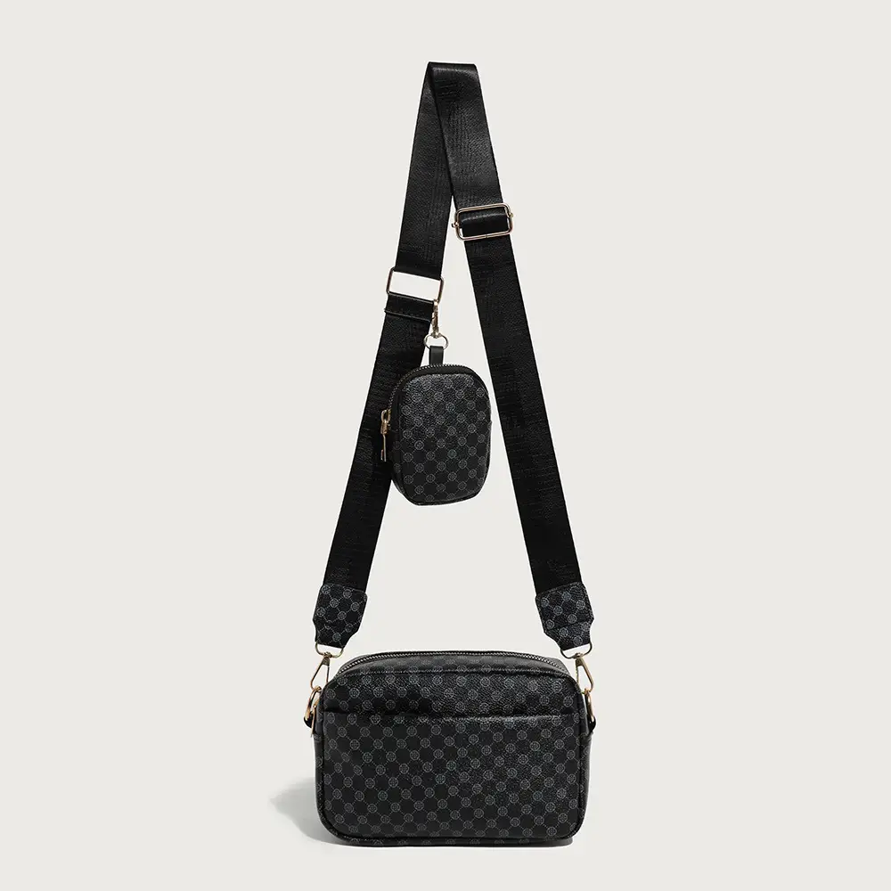 Women Vintage Printed Mini Purse Set Crossbody Bag - Image 2