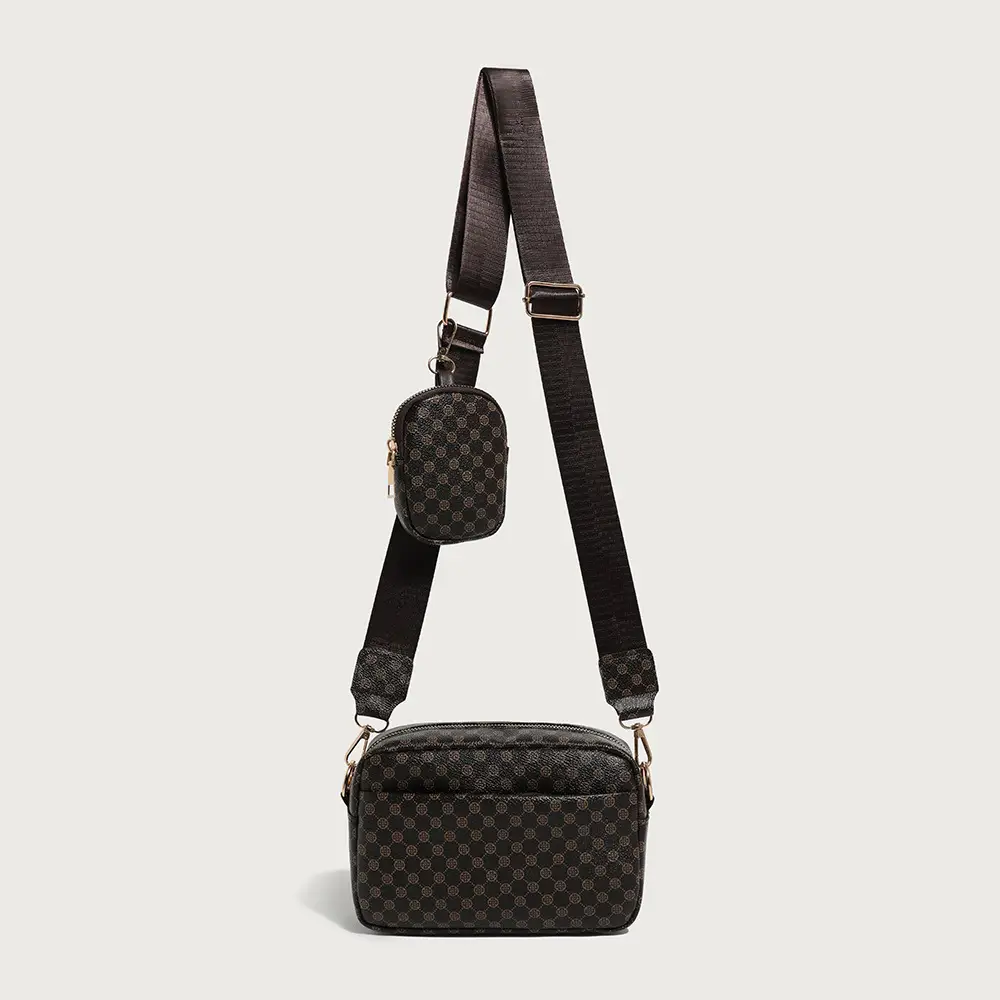 Women Vintage Printed Mini Purse Set Crossbody Bag - Image 4