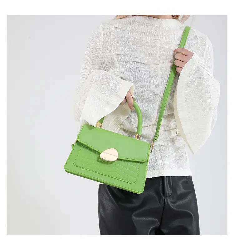 Green Croc PU Shoulder Bag 2025 — feature 16