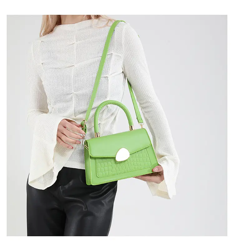Green Croc PU Shoulder Bag 2025 — feature 17