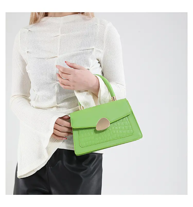 Green Croc PU Shoulder Bag 2025 — feature 18