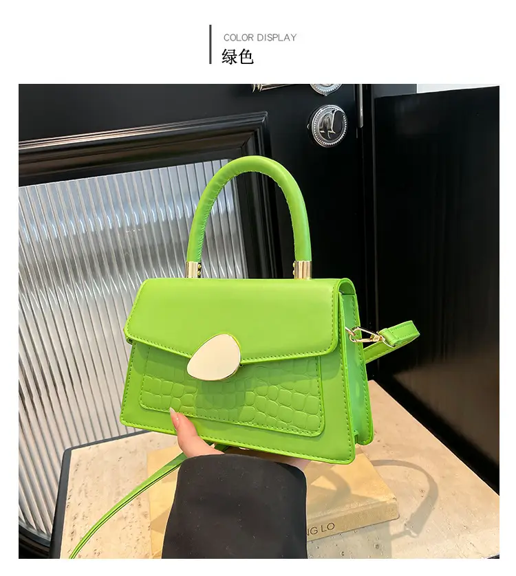 Green Croc PU Shoulder Bag 2025 — feature 32