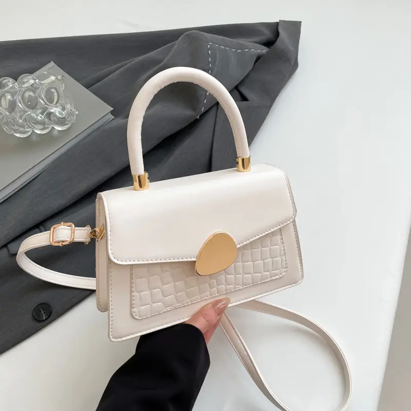 Green Croc PU Shoulder Bag 2025