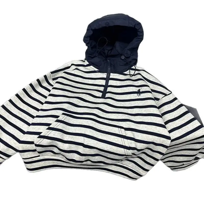 Boys Striped Hooded Sweatshirt 2025 Spring - Image 7
