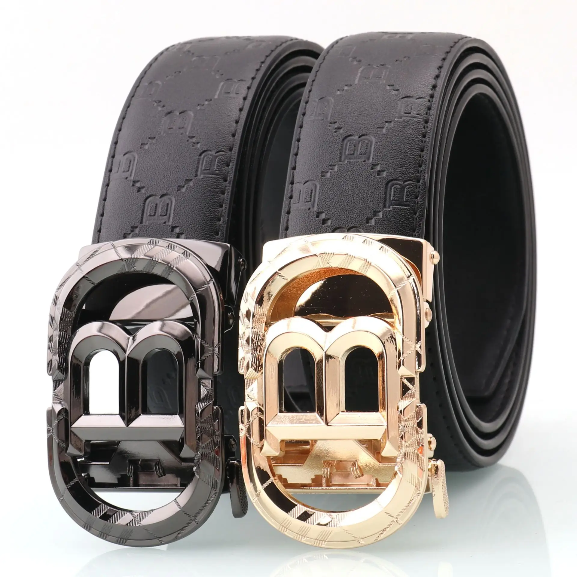Hongsheng Automatic Belt Men's Genuine Leather Belt