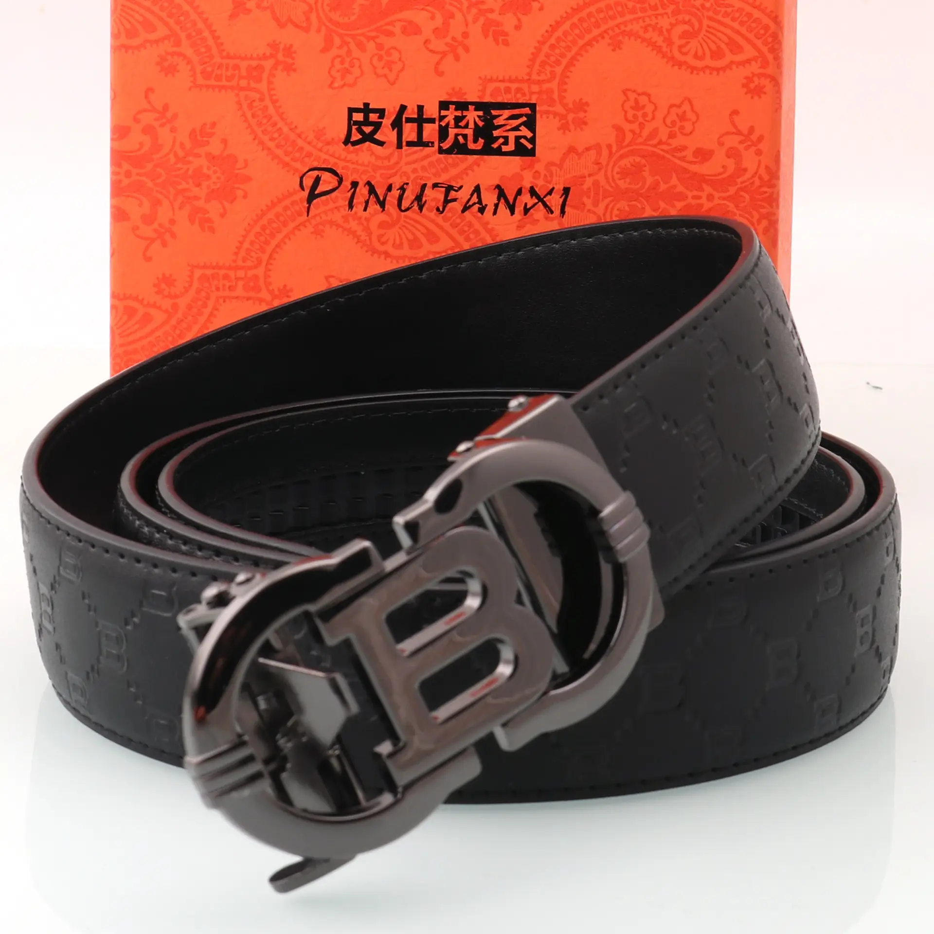 Hongsheng Automatic Belt Men's Genuine Leather Belt