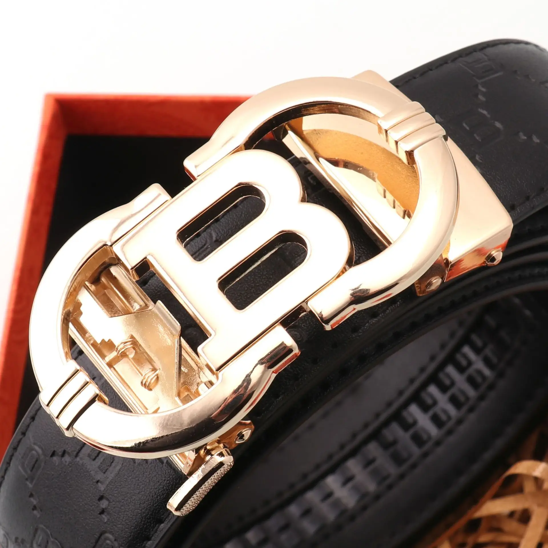 Hongsheng Automatic Belt Men's Genuine Leather Belt — feature 13