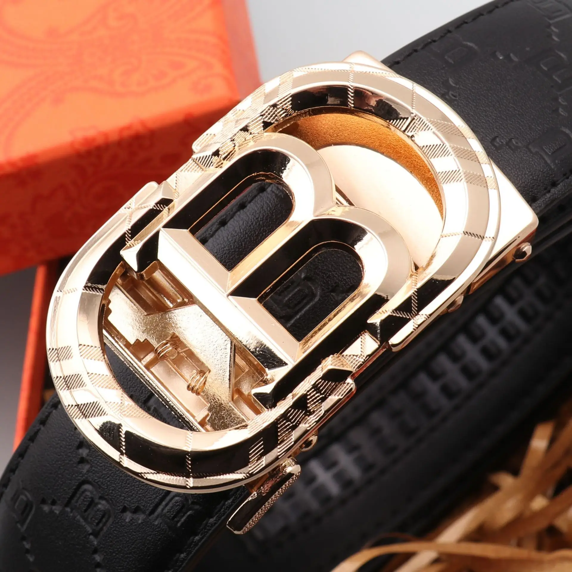 Hongsheng Automatic Belt Men's Genuine Leather Belt — feature 14