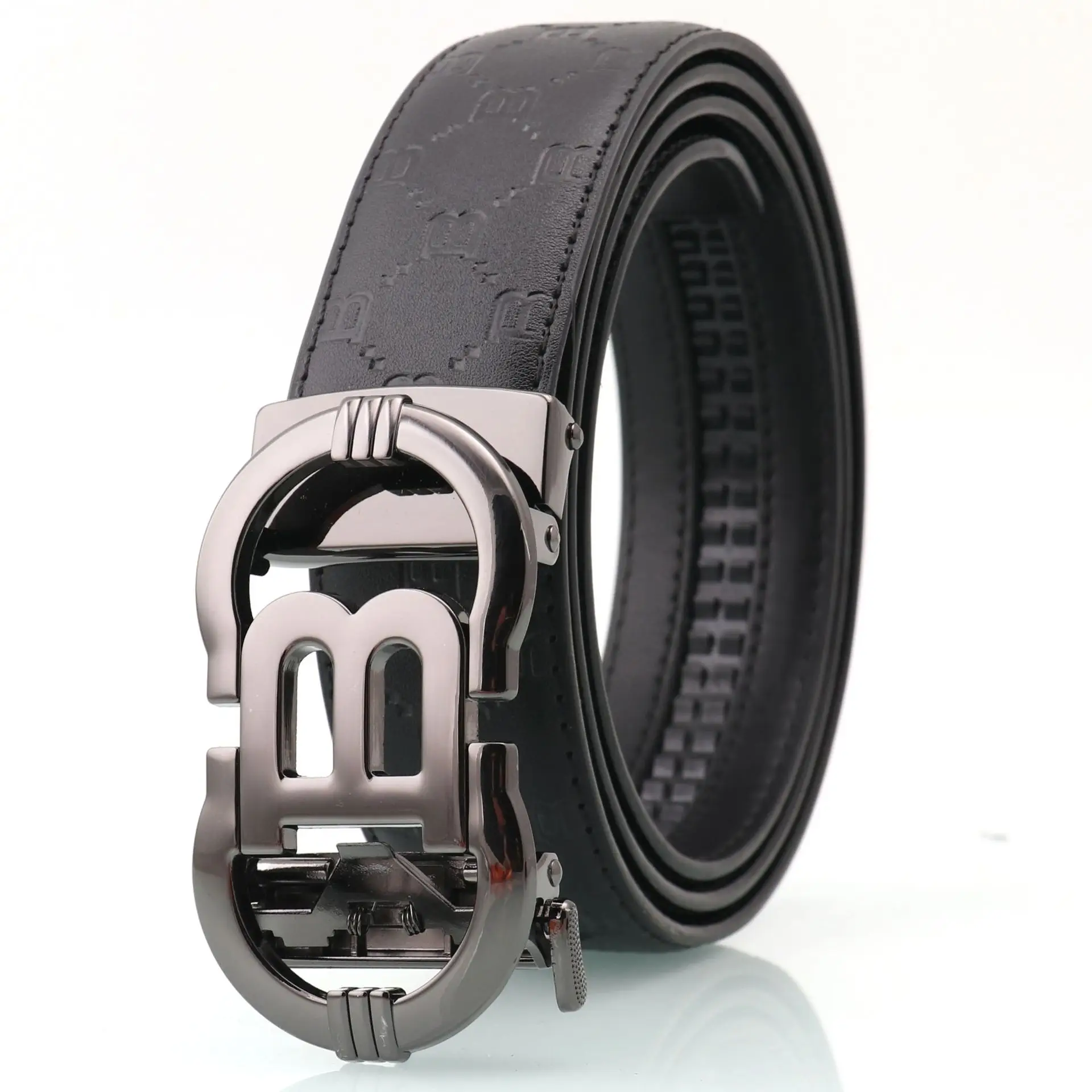 Hongsheng Automatic Belt Men's Genuine Leather Belt
