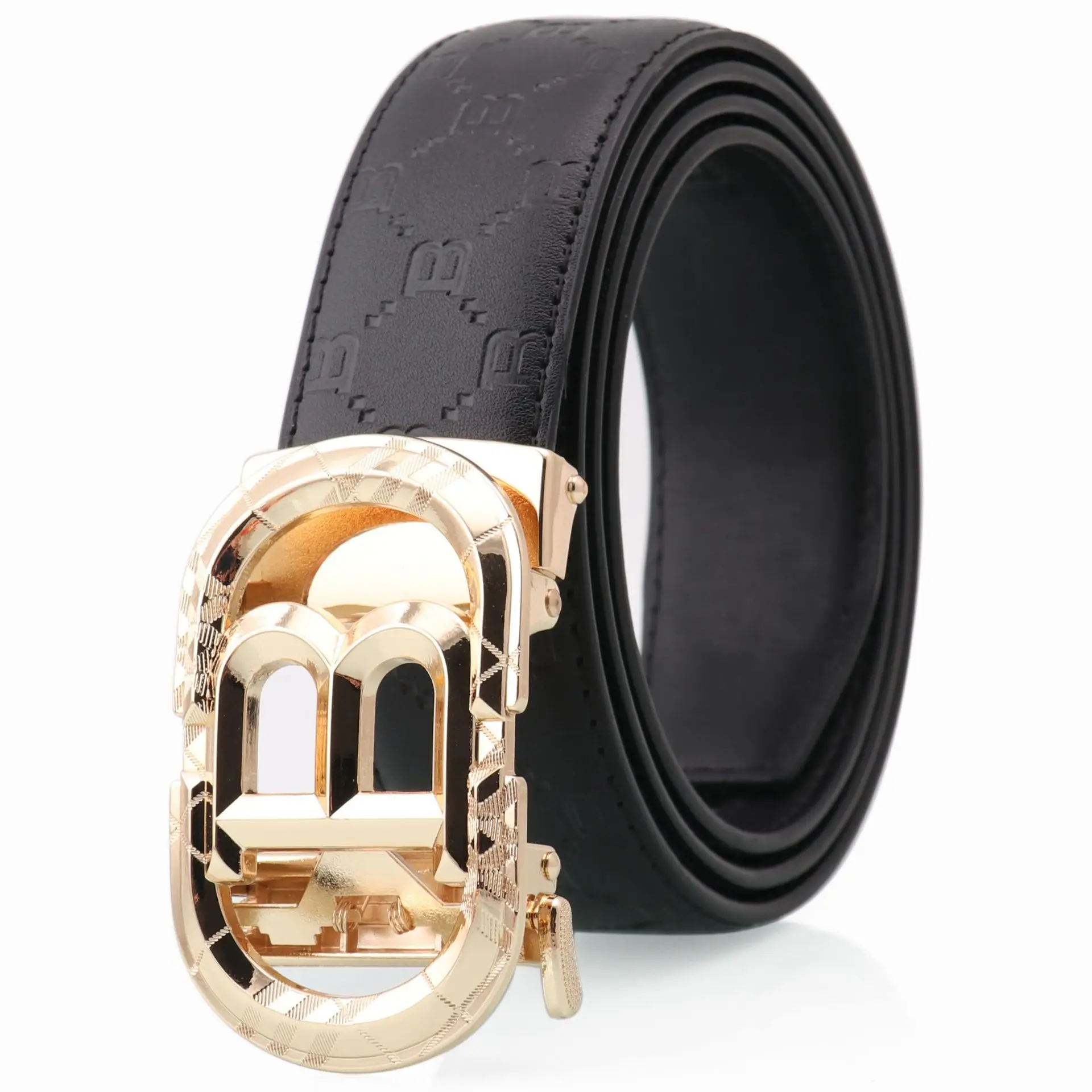 Hongsheng Automatic Belt Men's Genuine Leather Belt