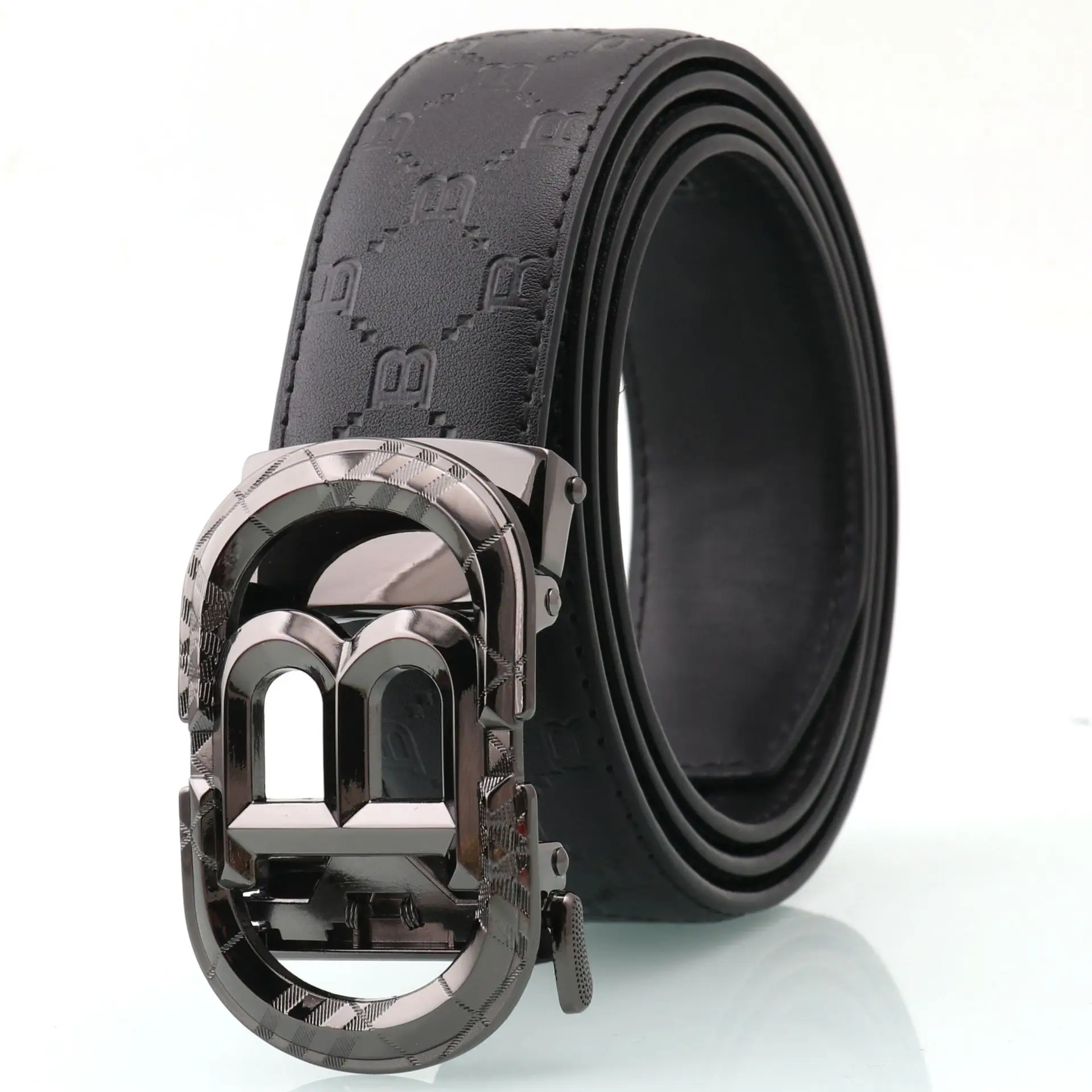 Hongsheng Automatic Belt Men's Genuine Leather Belt