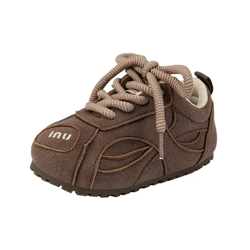 Korean Kids Sneakers Pink Laces Soft Soled 2025
