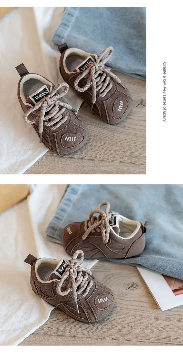 Korean Kids Sneakers Pink Laces Soft Soled 2025 — feature 13