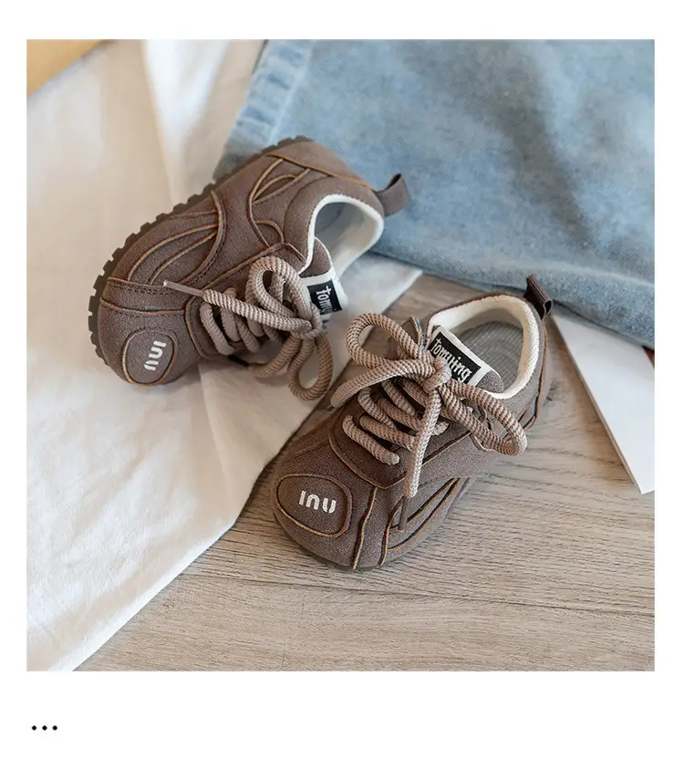 Korean Kids Sneakers Pink Laces Soft Soled 2025 — feature 14