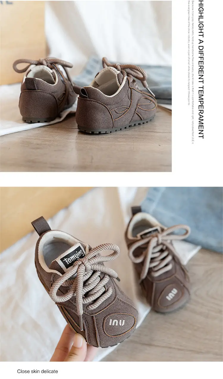 Korean Kids Sneakers Pink Laces Soft Soled 2025 — feature 15