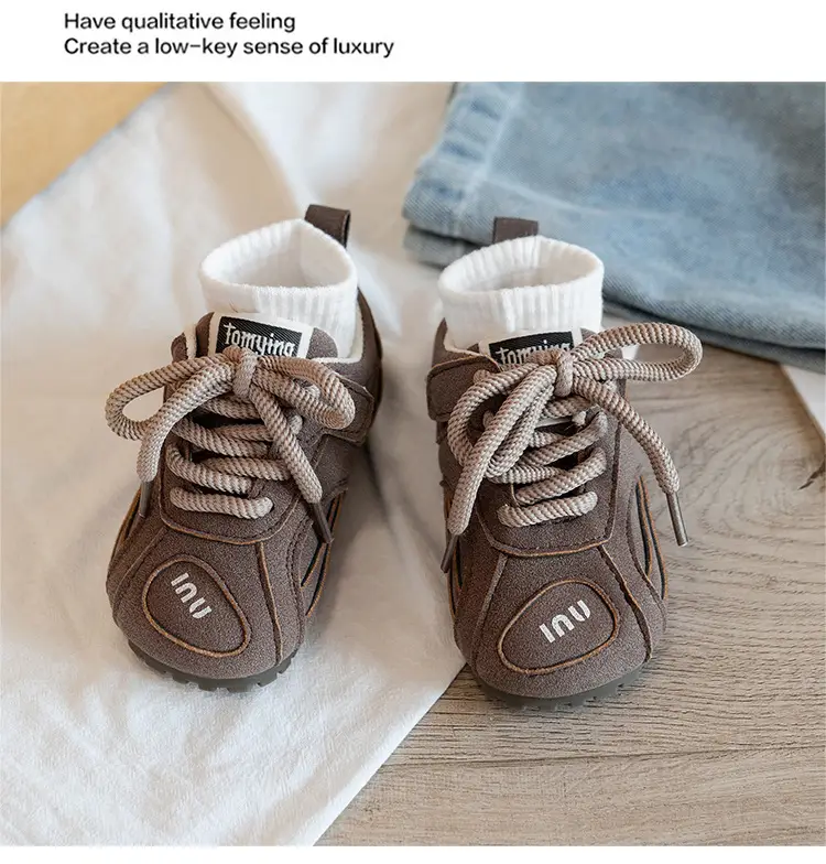 Korean Kids Sneakers Pink Laces Soft Soled 2025 — feature 16