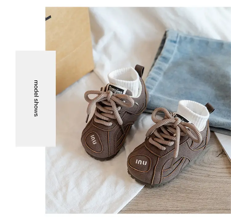 Korean Kids Sneakers Pink Laces Soft Soled 2025 — feature 17