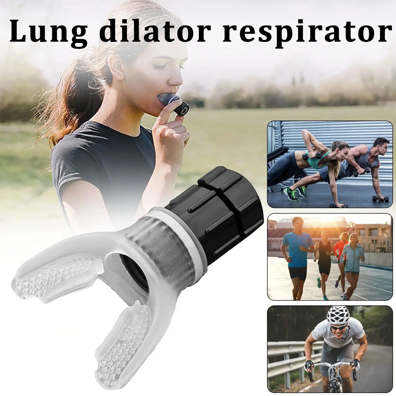 Silicone Mouthpiece Respirator Exercise Equipment for Fitness