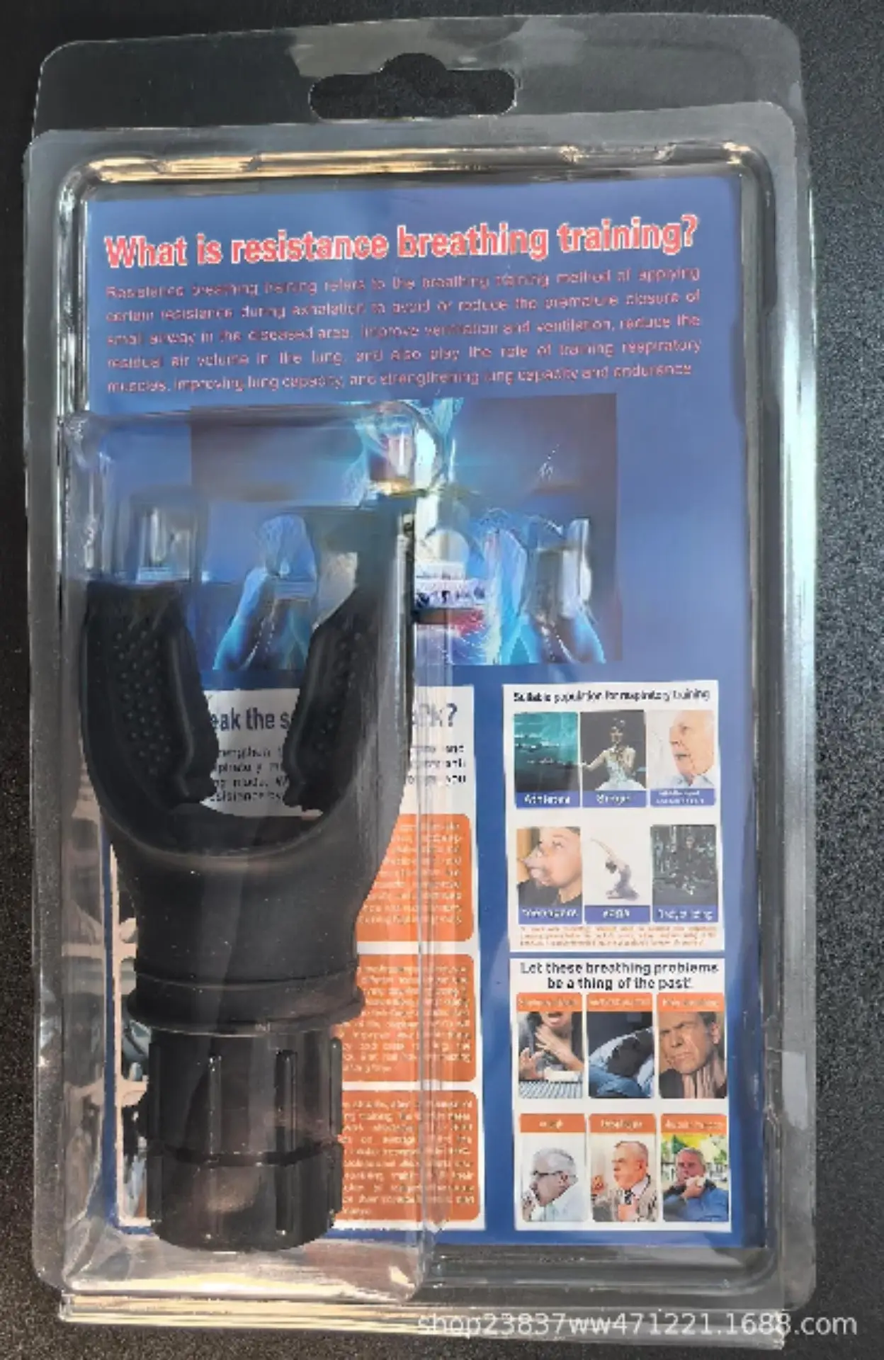 Silicone Mouthpiece Respirator Exercise Equipment for Fitness