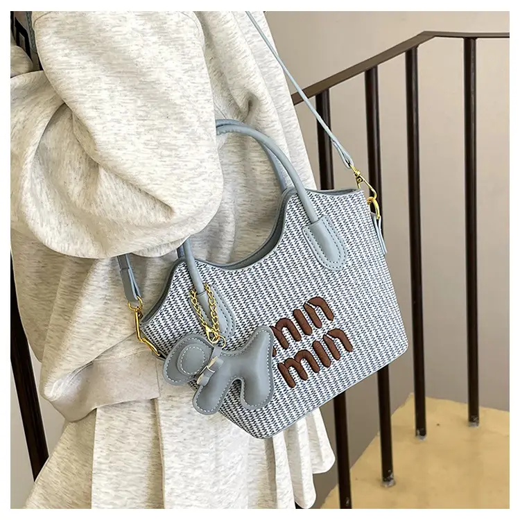 Mimmi Manojou Cross-Brand Large Shoulder Tote Bag Brown — feature 28